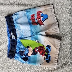 4T Mickey Mouse Swim Trunks